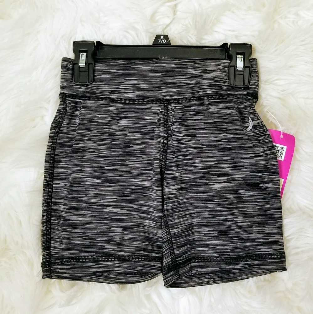 Exertek girls grey gym shorts